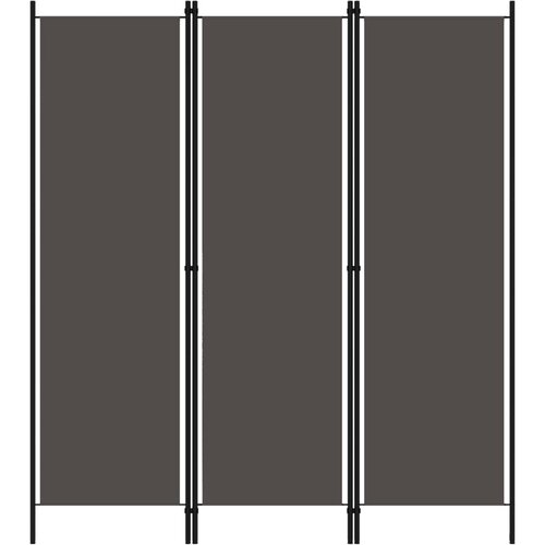 Sobna pregrada s 3 panela antracit 150 x 180 cm Cene