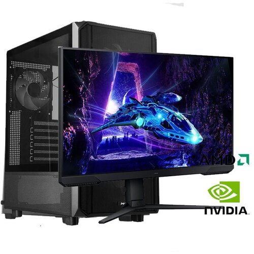  Gaming računar Ryzen 5 3600, 16GB, 512GB, RTX 5050 8GB i Monitor Samsung Odyssey G3 LS32DG302EUXEN Cijene