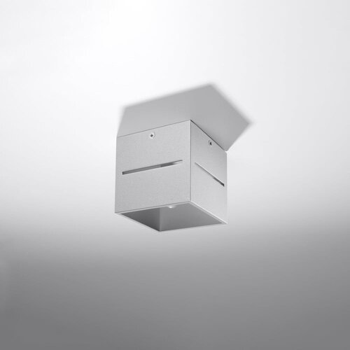 Nice Lamps siva stropna svetilka s kovinskim senčnikom 10x10 cm lorum – Cene