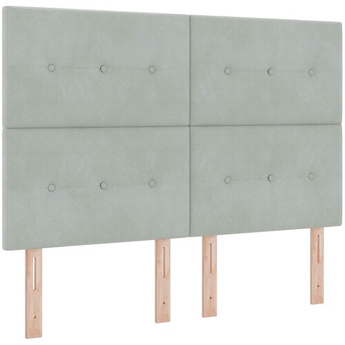  Boxspring krevet s madracem Svjetlosiva 160 x 200 cm Bar&amp;scaron;un Slike