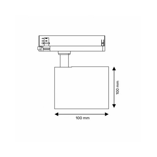 Dawn led ref sinski XS-32 32W 3000K crni trofazni Cene