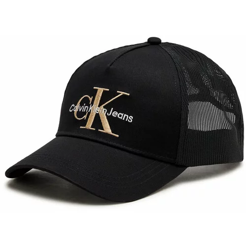 Calvin Klein Jeans Kapa s šiltom Monogram Trucker Cap K50K511807 Črna