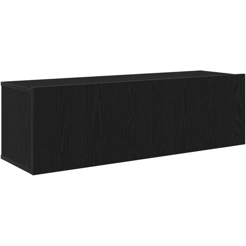  Set TV komoda Zidne 7 pcs Crni hrast 100 x 30 x 30 cm Slike