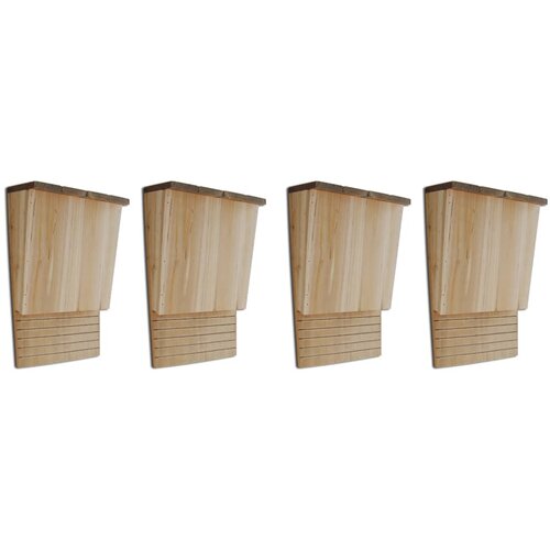  Kućice za šišmiše 4 kom 22 x 12 x 34 cm drvene Cene