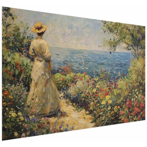  Plakat - Nostalgic impression - a pensive woman contemplating 60x40 Bez okvira Cijene