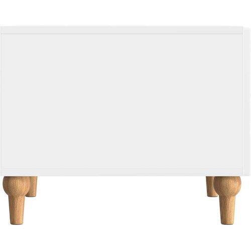  Stolić za kavu s ladicama Bijela visokog sjaja 49 x 50 x 40 cm - Bijela visokog sjaja Slike