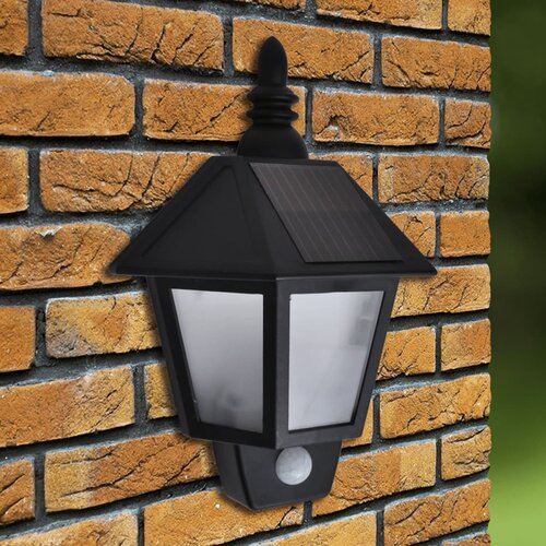 VidaXL Solarna zidna svjetiljka sa senzorom pokreta Slike