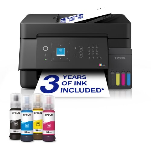 Epson EcoTank ET-4900 crna A4 C11CL59402 vecnamenski brizgalni tiskalnik/skener/kopirnik/faks Cene