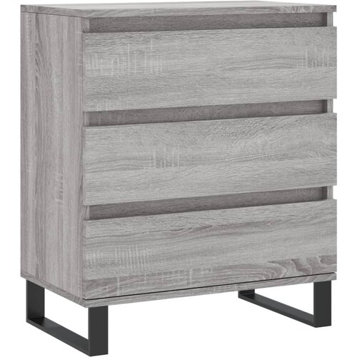  Komoda sivog hrasta sonome 60x35x70 cm od konstruiranog drva Slike