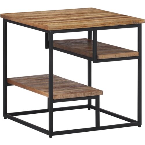  The Living Store Stranska mizica 50x50x50 cm trdna predelana tikovina - Stranska Mizica, (21502164) Slike