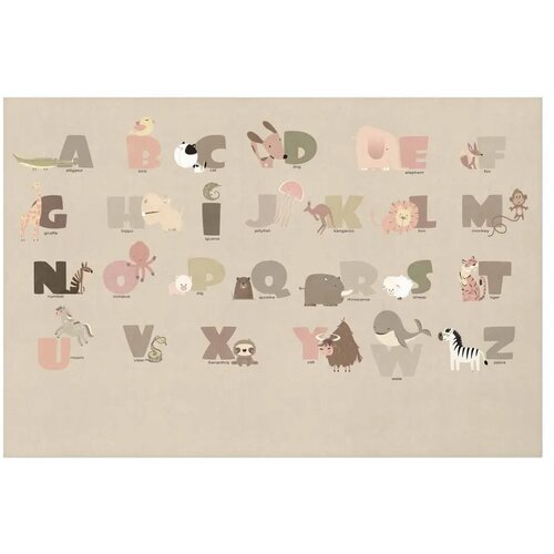  Plakat - Beige Alphabet 60x40 Bez okvira Slike