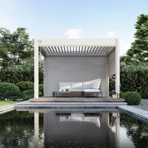 Gardenson Pergola Trumpf, Biserna Barva, 3x3,6m Slike