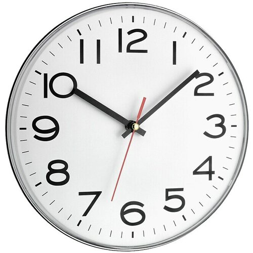 TFA okrugli zidni sat (Srebrne boje, Promjer: 28 cm) Cijene