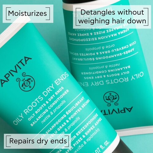 Apivita Oily Roots &amp;amp; Dry Ends set za masno vlasi&amp;scaron;te i suhe vrhove Slike