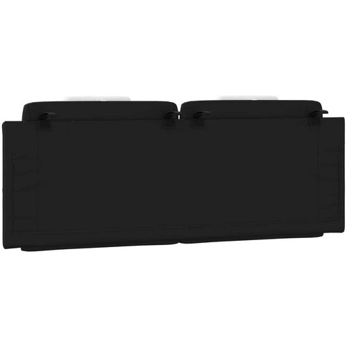 VidaXL Jastuk za uzglavlje crno-bijeli 152 cm od umjetne kože Slike