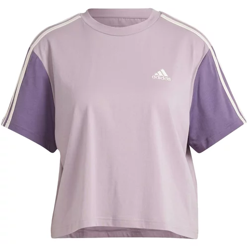 ADIDAS SPORTSWEAR Funkcionalna majica 'Essentials' majnica / sivka / bela