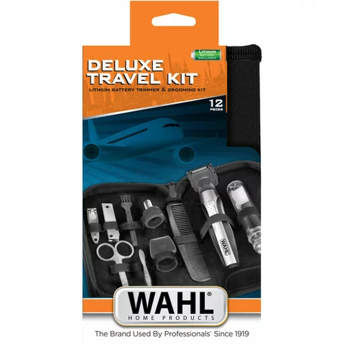 Wahl Deluxe Travel Kit set za prirezovanje dlačic na bradi in telesu za pot