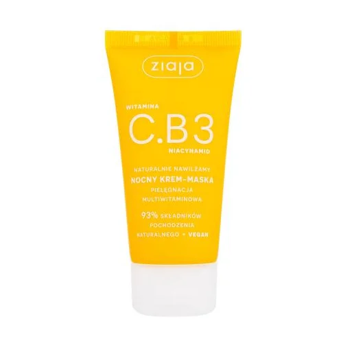 Ziaja Vitamin C.B3 Niacinamide Night Cream-Mask multivitaminska noćna krema-maska 50 ml za ženske