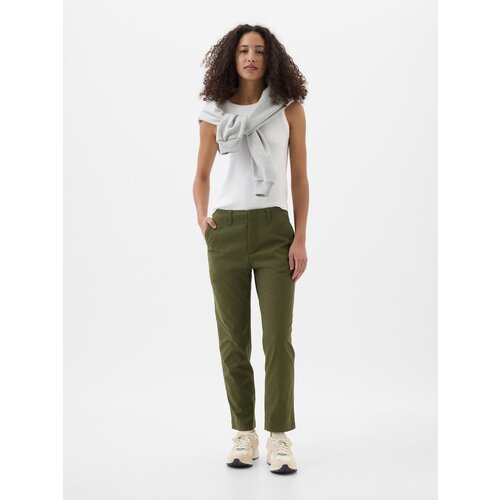 GAP Mid-Rise Downtown Khaki Trousers with Pockets - Women&amp;#039;s Slike