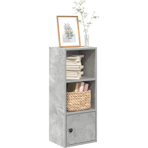 VidaXL Knjižna omara betonsko siva 31x24x77 cm inženirski les Slike