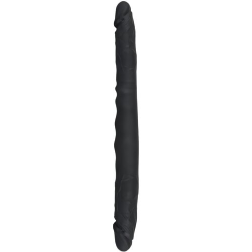 Bad Kitty Silikonski dvojni dildo (črn) Slike