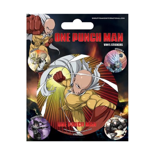 Pyramid International Set stikera One Punch Man Atomic Fist, 5 komada Slike