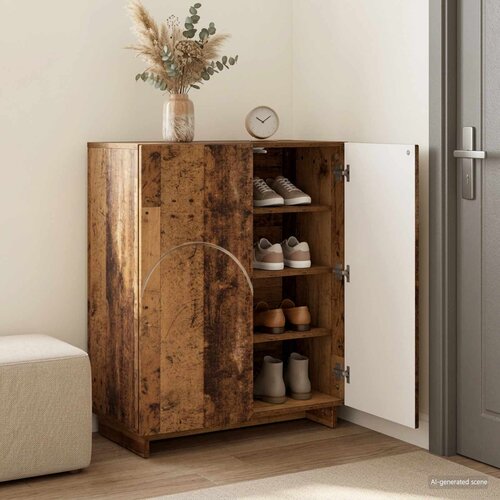  Ormar za cipele 73 x 38 x 87,5 cm Konstruirano drvo Staro drvo Cijene