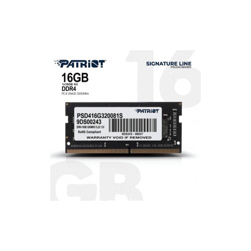 Patriot RAM 16GB 3200MHz SODIM Slike