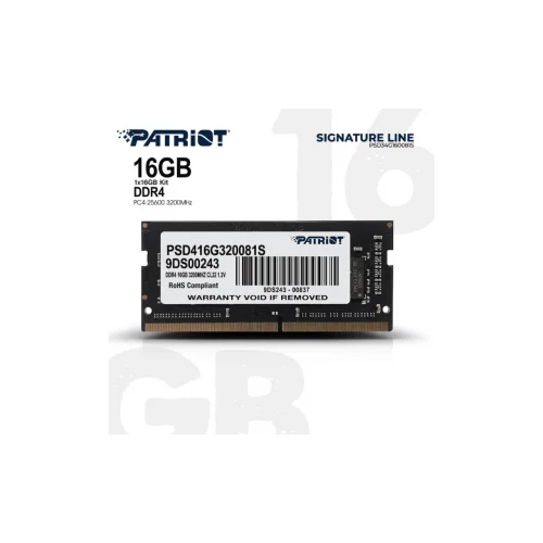 Patriot RAM 16GB 3200MHz SODIM