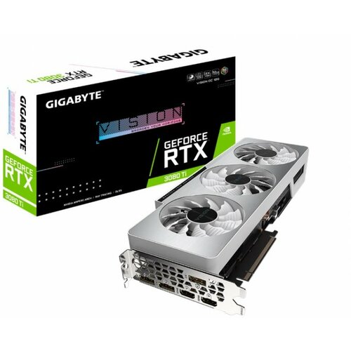 Gigabyte nVidia GeForce RTX 3080 TI VISION OC 12GB 384bit GV-N308TVISION OC-12GD LHR Slike