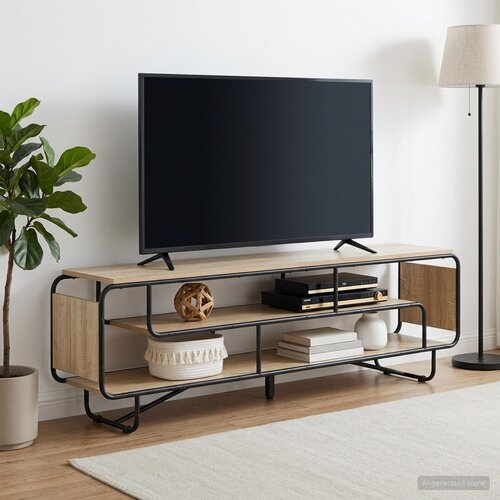  TV stalak 180 x 36 x 45 cm Hrast sonoma Konstruirano drvo Cene