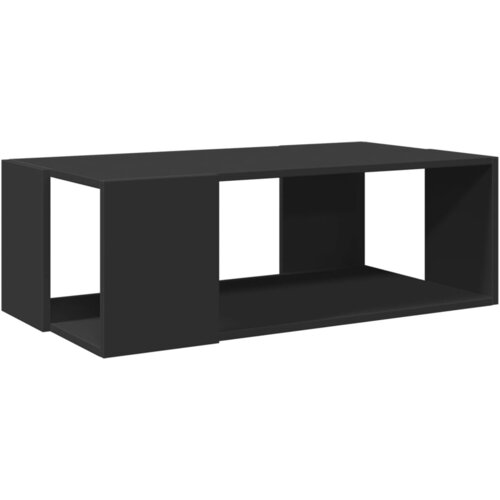 Maison Chic Klubska mizica - kavna mizica - Nizka mizica črna 89,5x48x30 cm inženirski les, (21754641) Cene