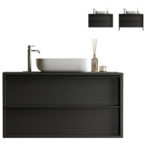 LC Mobili Moderna �rna kopalni�ka omarica z umivalnikom STEEL 438986-S110 Cene