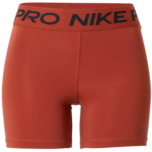 Nike Sportske hlače 'Pro 365' ciglasto crvena / crna