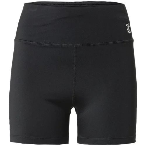 Juicy Couture Sport Športne hlače 'LIZA' črna / bela
