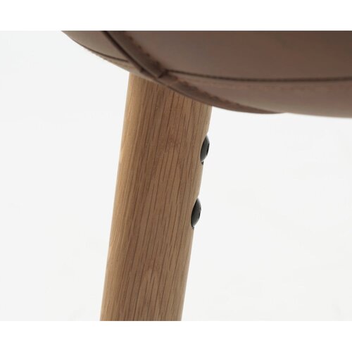 Unique Furniture Rjavi kovinski jedilni stoli v kompletu 2 ks Teslin &amp;ndash; Slike