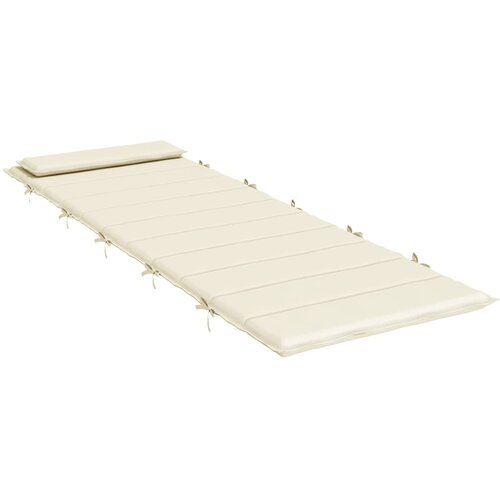  Jastuk za ležaljku krem 180x60x4 cm od tkanine Oxford Slike
