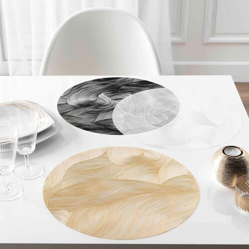 Douceur d int&amp;eacute;rieur Plastičen pogrinjek &amp;oslash; 38 cm Celeste &amp;ndash; Slike