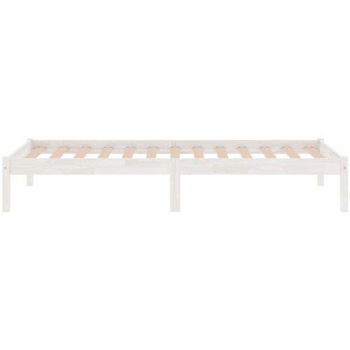 VidaXL okvir za krevet od borovine bijeli 75 x 190 cm uk jednokrevetni Slike