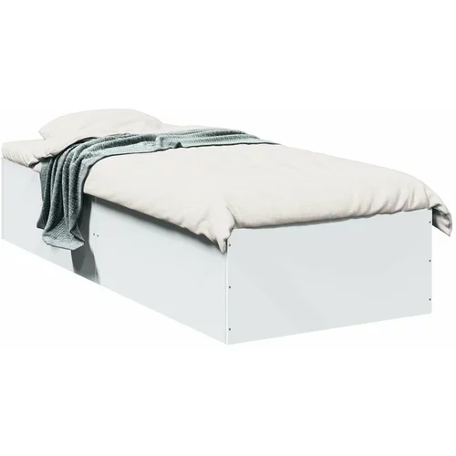  Okvir za krevet bijeli 90x190 cm konstruirano drvo