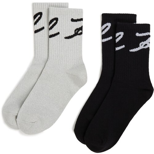 Karl Lagerfeld Nogavice črna / bela Cene