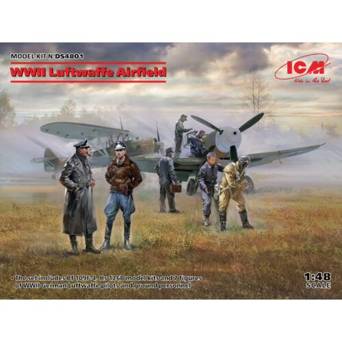 ICM Letali&amp;scaron;če Luftwaffe iz druge svetovne vojne (Messerschmitt Bf 109 F-4, Hs 126 B-1, pilot, zemeljsko osebje), (21287401) Slike