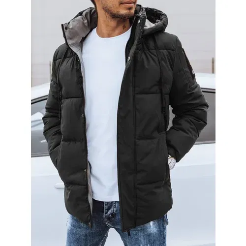 DStreet Zimowa pikowana kurtka męska czarna