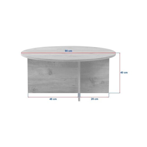 Hanah home Sto za dnevnu sobu Soleil Travertine Venezia Walnut Slike