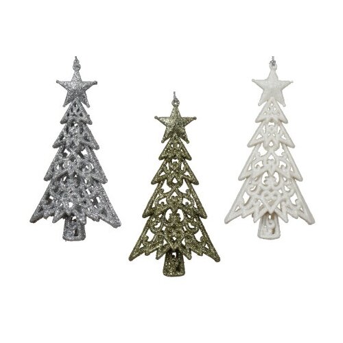 Dekordom novogodi&amp;scaron;nja dekoracija - hanging tree 13cm 516590 - assorted - kmg ( 043363 ) Slike