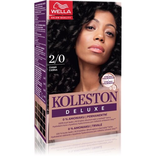 Wella Koleston Deluxe barva za lase brez amoniaka odtenek 2/0 Black 100 ml Cene