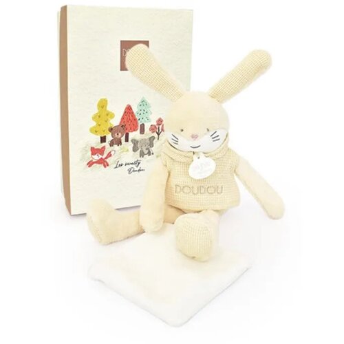 Doudou Igračka za decu Lapi zeka, 25 cm, Bež Slike