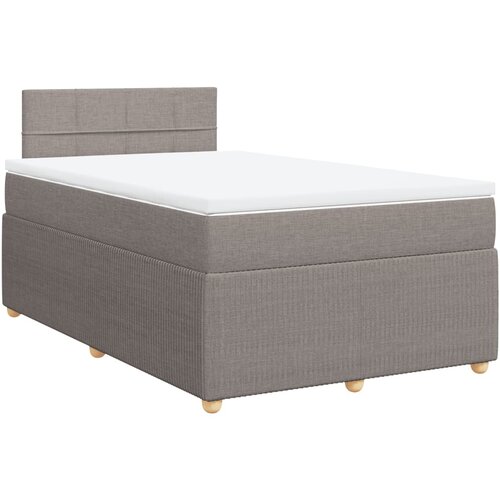 Maison Chic Box spring postelja - Vzmetna postelja z vzmetnico taupe 120x190 cm blago SL4945, (21887927) Cene