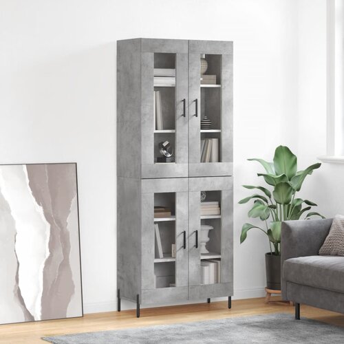  Visoka komoda siva betona 69,5x34x180 cm od konstruiranog drva Cijene