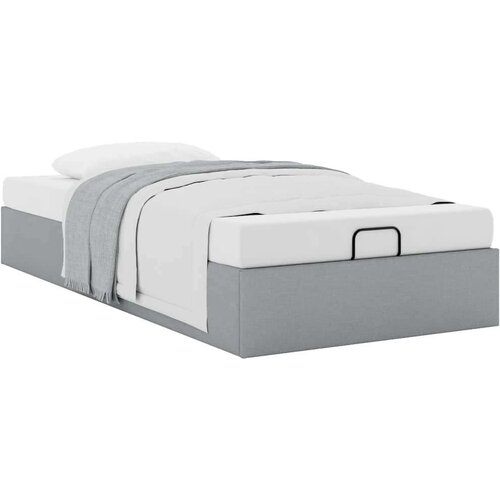 VidaXL okvir za krevet bez madraca svjetlosivi 80x200 cm od tkanine Slike